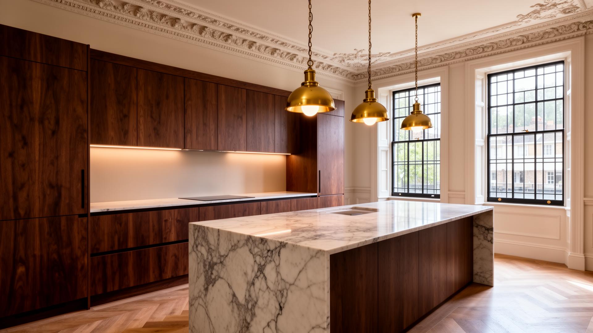 Luxury Kensington kitchen refurbishment by Gold Stone